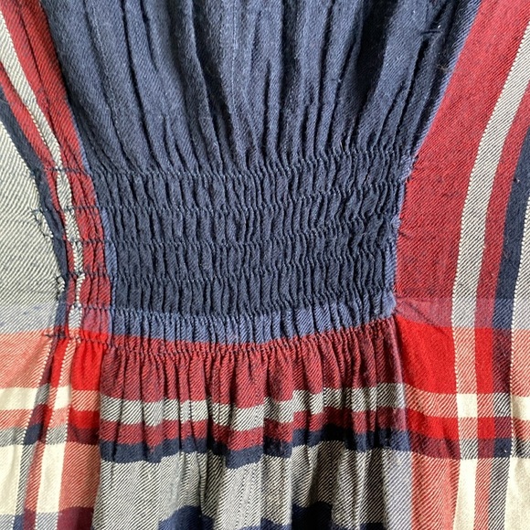 Anthropologie Isabella Sinclair plaid tartan mock wrap dress women’s small VGUC - Picture 7 of 11